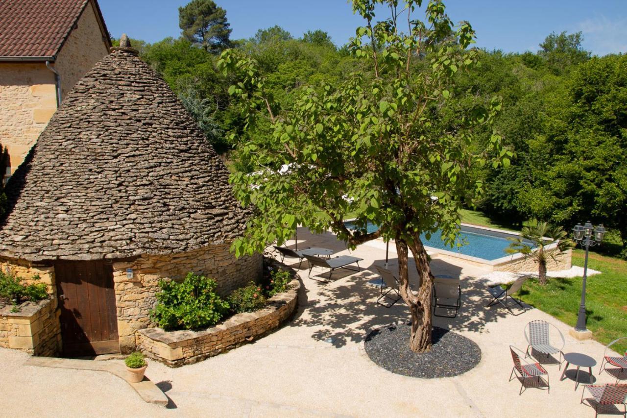Aux Bories De Marquay, Chambres D'Hotes B&B Avec Piscine Et Spa Pres De Sarlat Exteriör bild