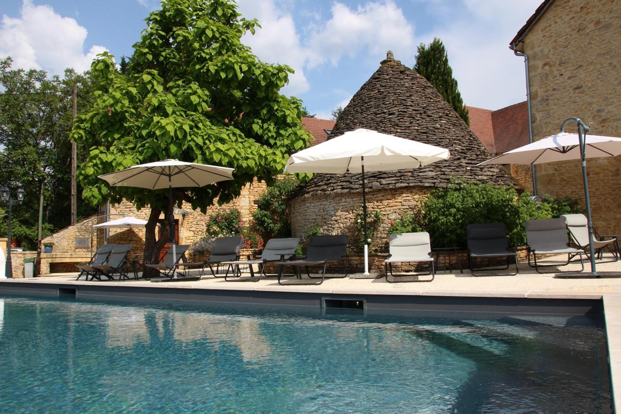 Aux Bories De Marquay, Chambres D'Hotes B&B Avec Piscine Et Spa Pres De Sarlat Exteriör bild